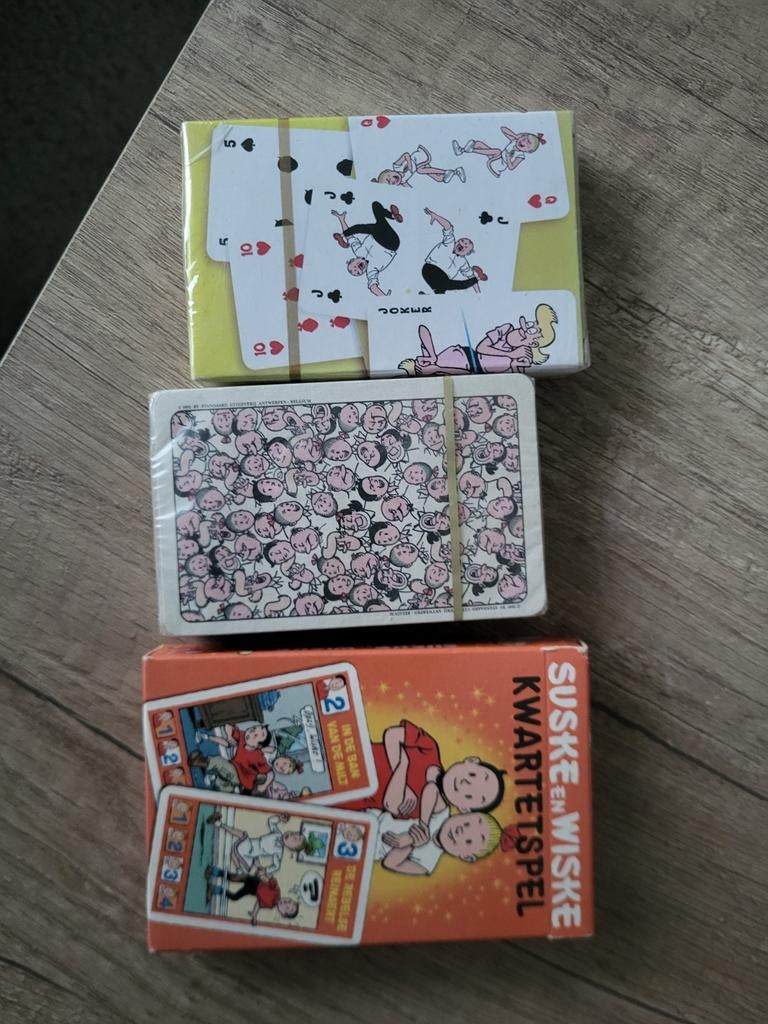 Diverse kaartspellen: Suske en Wiske kwartetspel en meer, Vijf spelers of meer, Ophalen of Verzenden, Nieuw, Onbekend