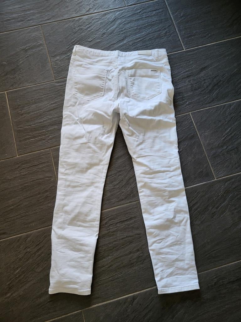 Witte spijkerbroek van toxik3  maat 44, Maat 38/40 (M), Wit, Ophalen of Verzenden, Lang