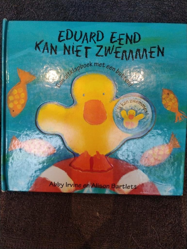 Eduard Eend Kan Niet Zwemmen - Uitklapboek, Boeken, Ophalen of Verzenden, Abby Irvine en Alison Bartlett, Uitklap-, Voel- of Ontdekboek