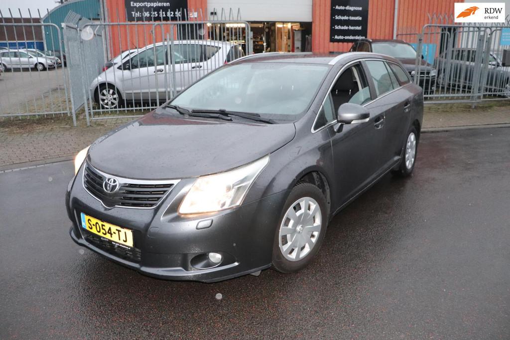 Toyota Avensis Wagon 1.6 VVT-i Comfort Jaar garantie, Voorwielaandrijving, Euro 5, Zwart, 4 cilinders