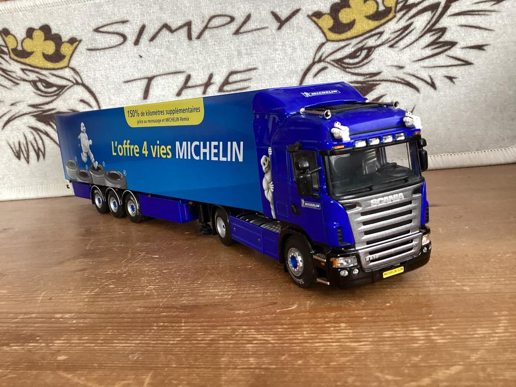 Scania Michelin, Hobby en Vrije tijd, Modelauto's | 1:50, Ophalen of Verzenden, Nieuw, Bus of Vrachtwagen, Wsi