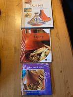 Tajine met kookboeken., Ophalen of Verzenden, Zo goed als nieuw