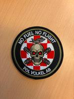 Pol Volkel AB 'No Fuel No Flight' Patch, Ophalen of Verzenden, Landmacht, Nederland, Overige typen