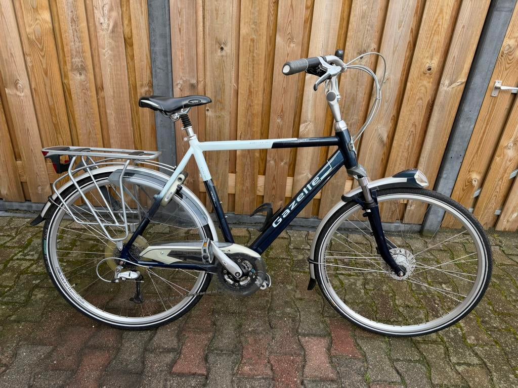 Zo goed als nieuw gazelle medeo herenfiets toerfiets fiets, Ophalen, 28 inch, Vering, Zo goed als nieuw