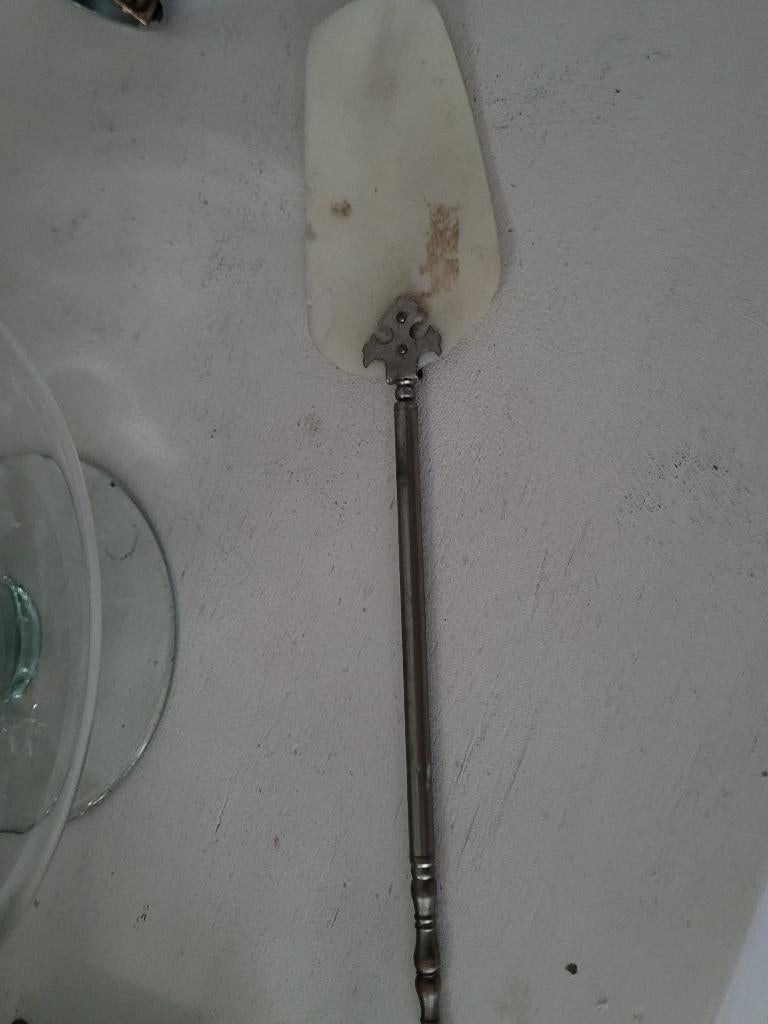 Zeer oude gebaksschep met parelmoer, Antiek en Kunst, Ophalen of Verzenden
