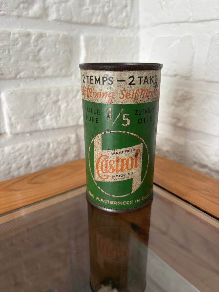 Castrol olie blik vintage, Verzamelen, Ophalen of Verzenden