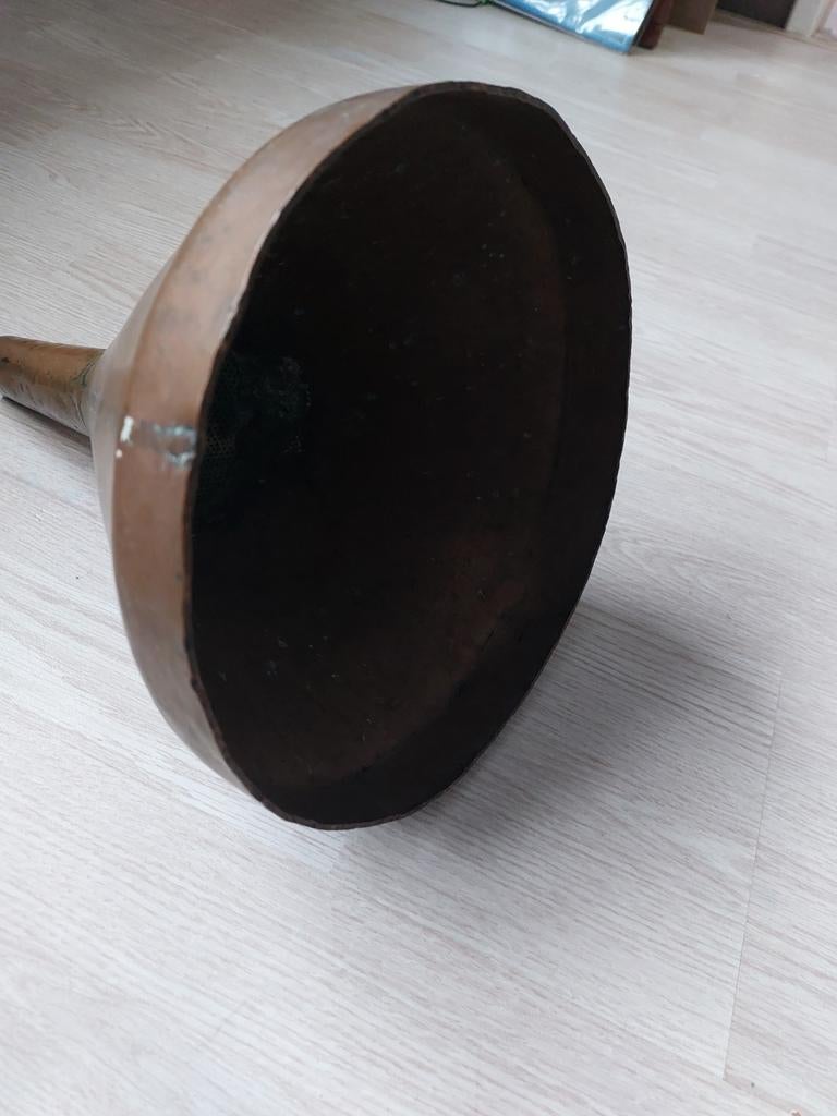 Oude koperen olie trechter, Antiek en Kunst, Ophalen