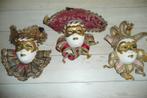 set Venetiaanse maskers en 1 op lijst, Verzamelen, Ophalen of Verzenden, Gebruikt