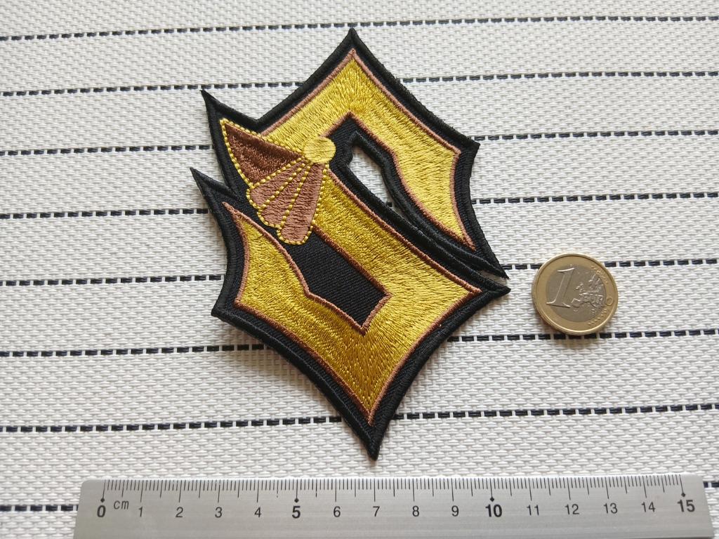 Sabaton zeer mooie shaped S patch s91 metal, Verzenden, Nieuw, Kleding