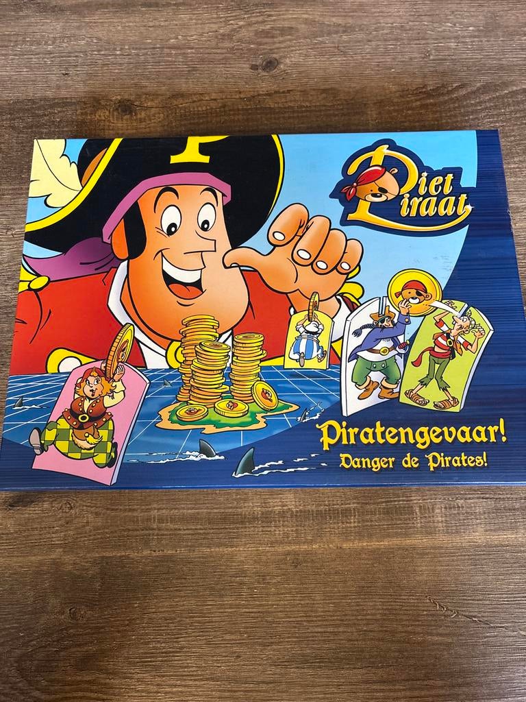 Piet Piraat Piratengevaar! Bordspel - Compleet, Drie of vier spelers, Ophalen of Verzenden, Gebruikt