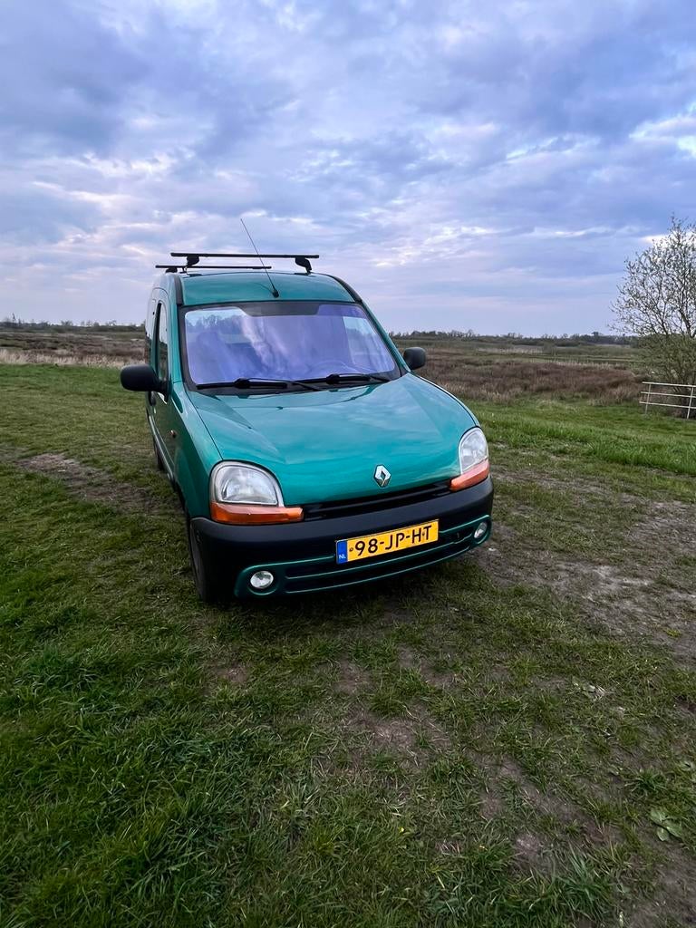 Renault Kangoo 1.6 16V 70KW 2002 Groen, Auto's, 40 €/maand, Origineel Nederlands, Handgeschakeld, Particulier