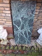 Mooi granieten tafel bladvoor buiten keurig netjes, Ophalen of Verzenden, Zo goed als nieuw, Rechthoekig, Wicker