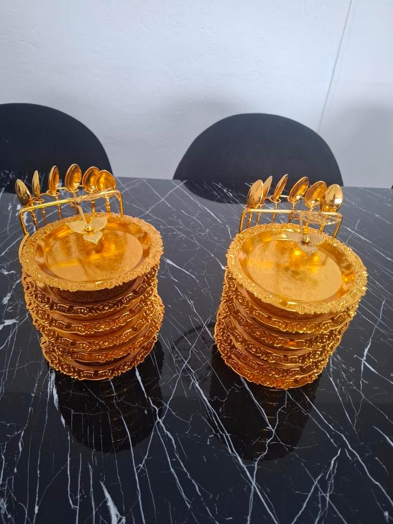 Borden, Ophalen of Verzenden, Zo goed als nieuw, Rond