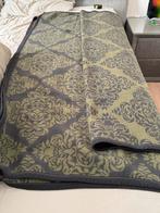 2x Barokke dekens, blauw-grijs & groen, Huis en Inrichting, Woonaccessoires | Plaids en Woondekens, Ophalen of Verzenden, Zo goed als nieuw