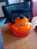 Le Creuset fluitketel - Oranje emaille, Ophalen of Verzenden