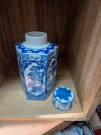 Antieke Chinese porseleinen theebus, blauw-wit, Ophalen of Verzenden