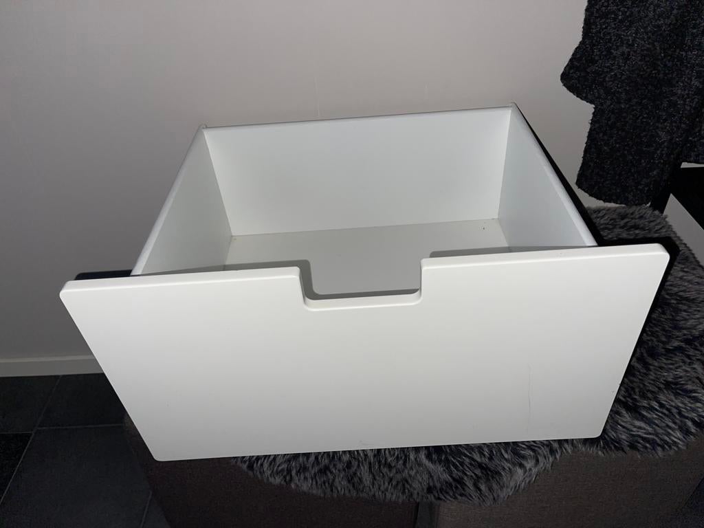 Diepe witte Stuva lade, Ophalen, Gebruikt