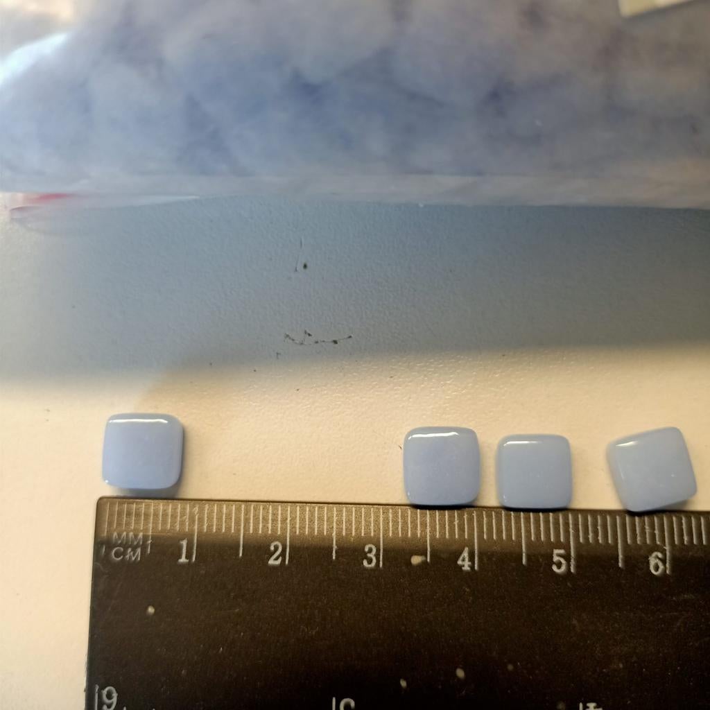 Glas mozaïek steentjes - lichtblauw - 760 gram, Nieuw, Ophalen of Verzenden, Blauw, Knutselmateriaal