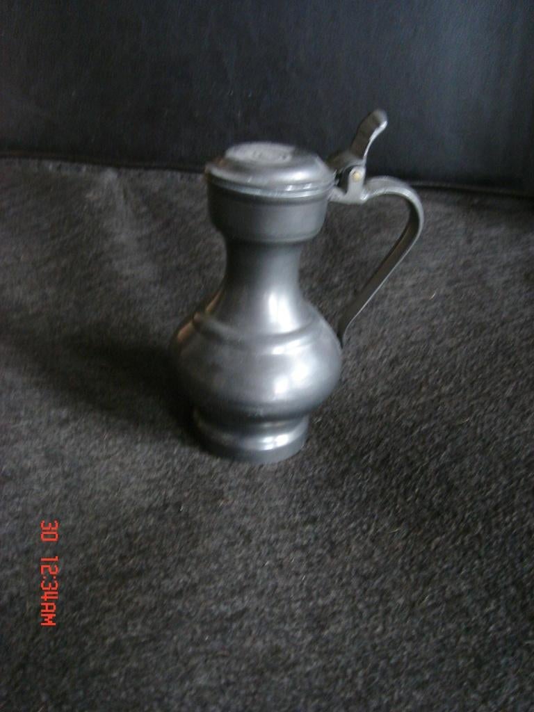 Tin kannetje met klepdeksel 13cm, Ophalen of Verzenden