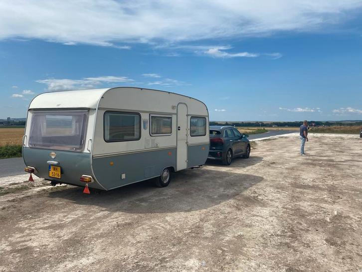 Tabbert Comtesse 1977, Caravans en Kamperen, Caravans, Particulier, tot en met 2, 750 - 1000 kg, Treinzit, Tabbert, Vast bed, 4 tot 5 meter