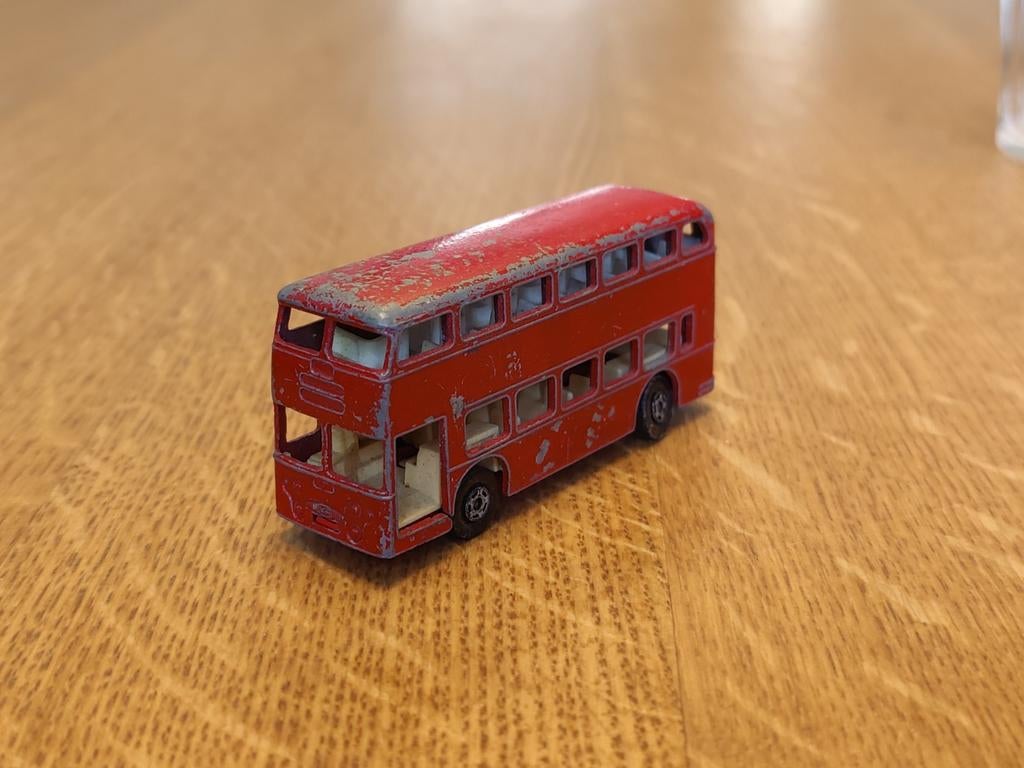 Matchbox Daimler Dubbeldekker Bus ROOD, Ophalen of Verzenden, Zo goed als nieuw, Bus of Vrachtwagen