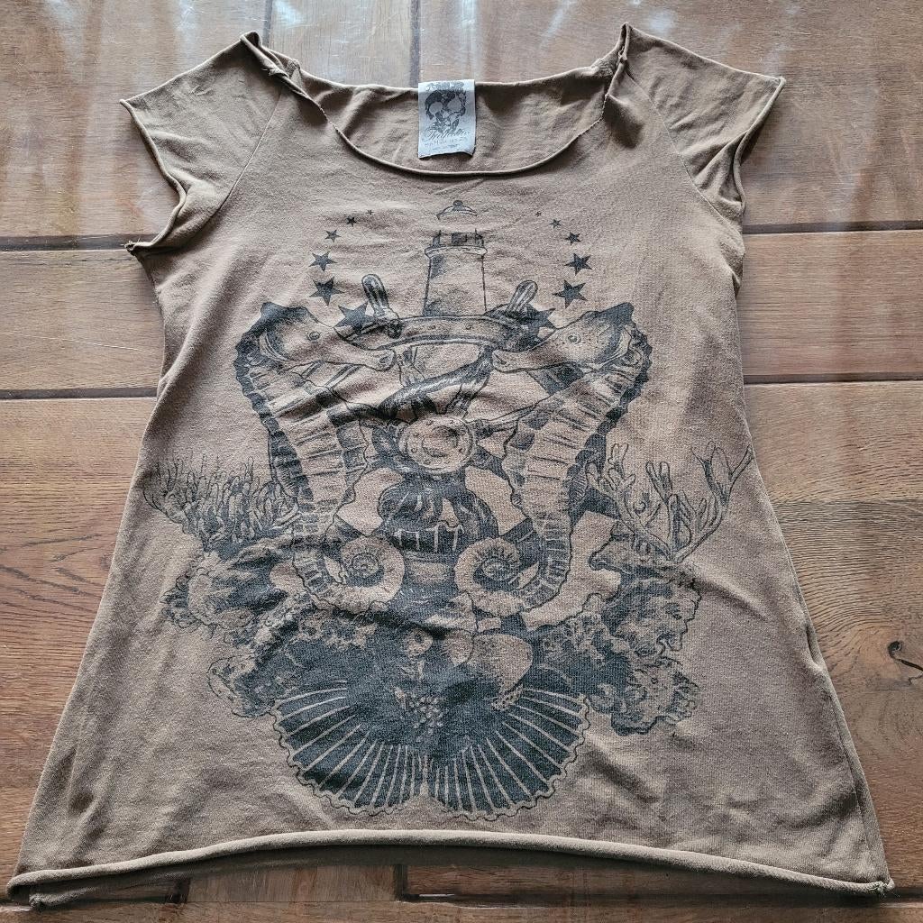 shirt dame maat M, Maat 38/40 (M), Bruin, Ophalen of Verzenden, Zo goed als nieuw