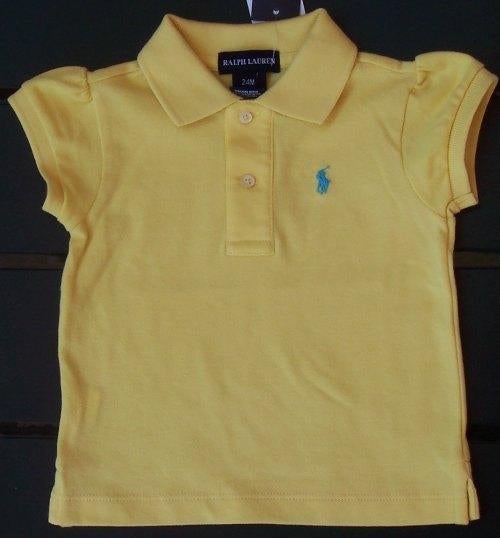 Gele Ralph Lauren polo maat 86 *NIEUW* (4357), Kinderen en Baby's, Babykleding | Maat 86, Meisje, Nieuw, Ophalen of Verzenden