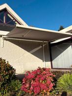 Donker violet zonnenscherm 400x300 cm, Tuin en Terras, Zonneschermen, Elektrisch, Ophalen of Verzenden, Zo goed als nieuw, 150 tot 300 cm