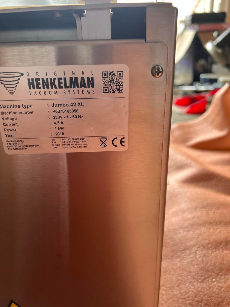 Henkelman Jumbo 42XL Vacuümsysteem - Zo goed als nieuw, Ophalen, Nieuw zonder verpakking, Overige typen