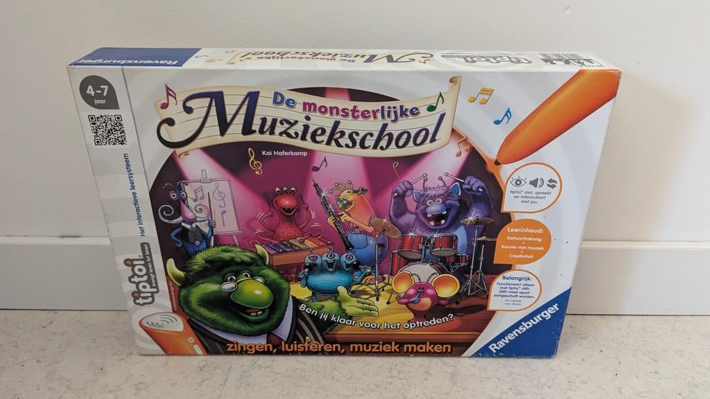 Tiptoi spel: De Monsterlijke Muziekschool - Zeer nette staat, Vijf spelers of meer, Ophalen of Verzenden, Zo goed als nieuw, Ravensburger
