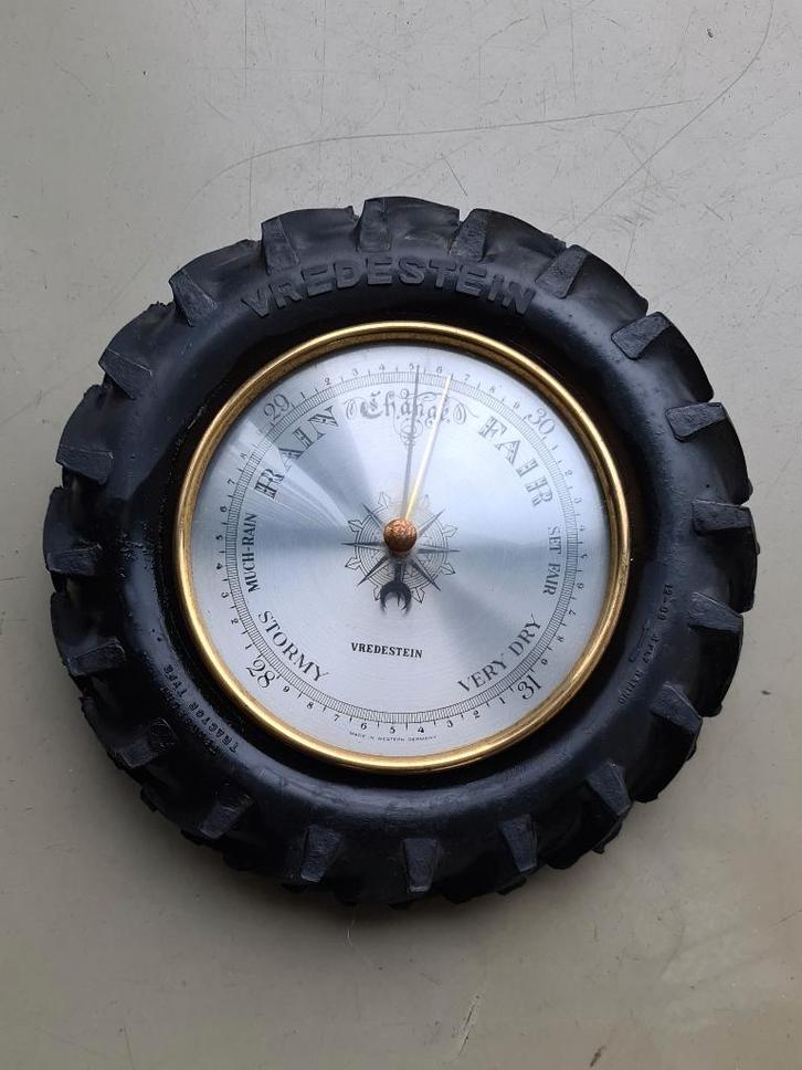 div. vintage barometer thermometer zout-huisje zak-horloge, Audio, Tv en Foto, Weerstations en Barometers, Gebruikt, Barometer