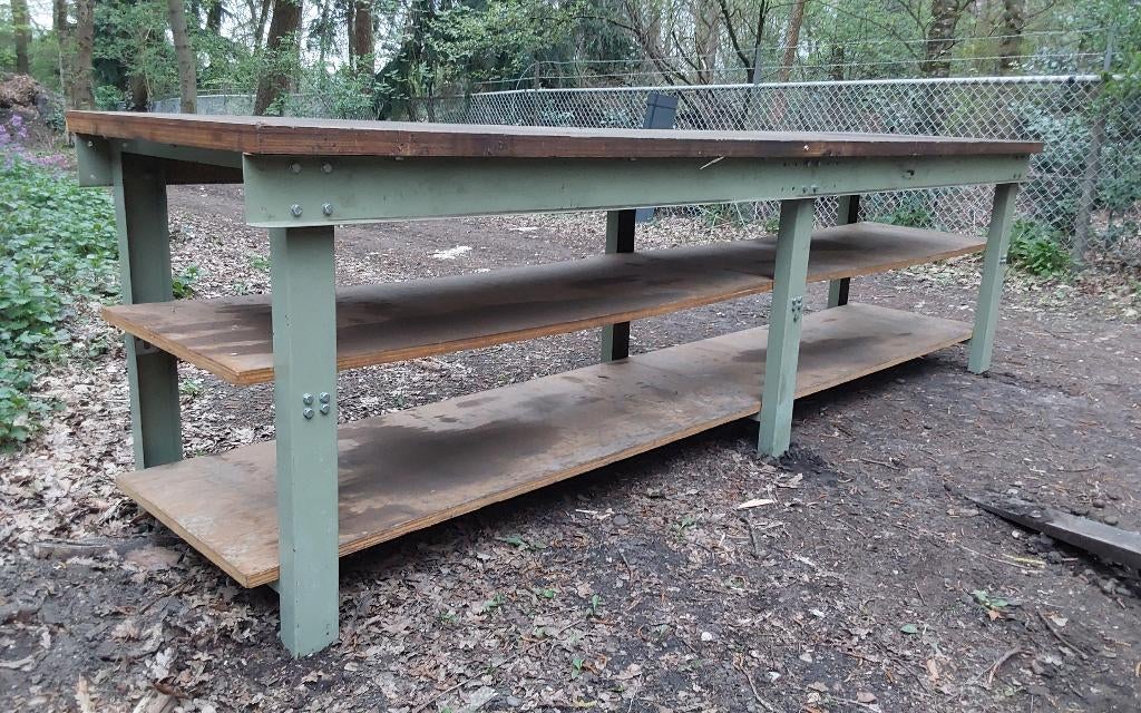 werktafel, Doe-het-zelf en Verbouw, Werkbanken, Ophalen, Gebruikt, 170 cm of meer