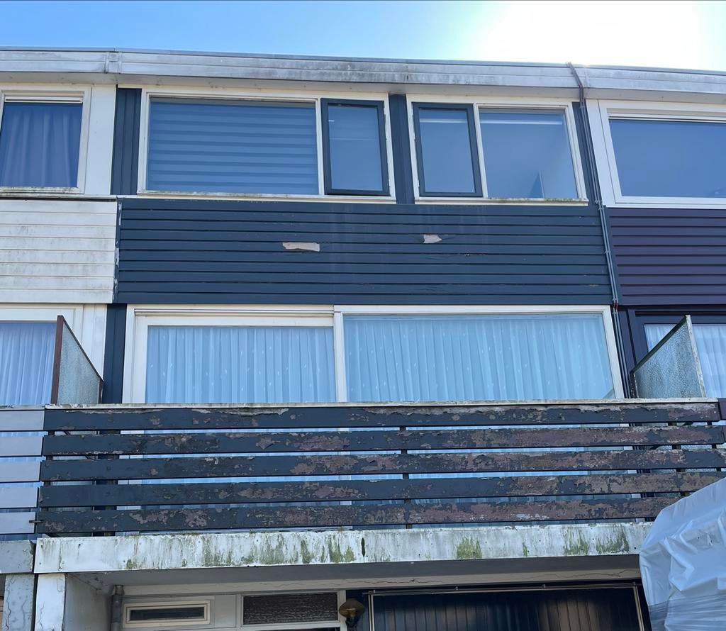 Harde houten kozijnen met dubbelglas zelf uithalen, Gevelraam of Ruit, 80 tot 120 cm, Ophalen of Verzenden, Zo goed als nieuw