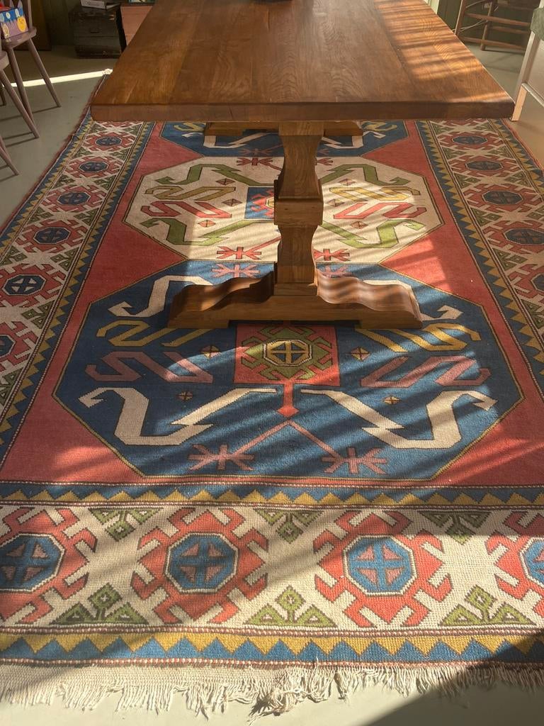 Groot Kelim vloerkleed kleurrijk 2,56 x 4 meter, Ophalen, Zo goed als nieuw, Rechthoekig, 200 cm of meer