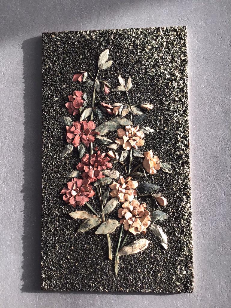 Wandtableau met bloemendecor van edelsteentjes, Serma, Ophalen of Verzenden, Zo goed als nieuw