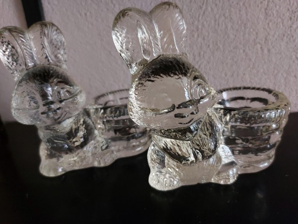 Goebel eierdopjes kristal, Ophalen of Verzenden