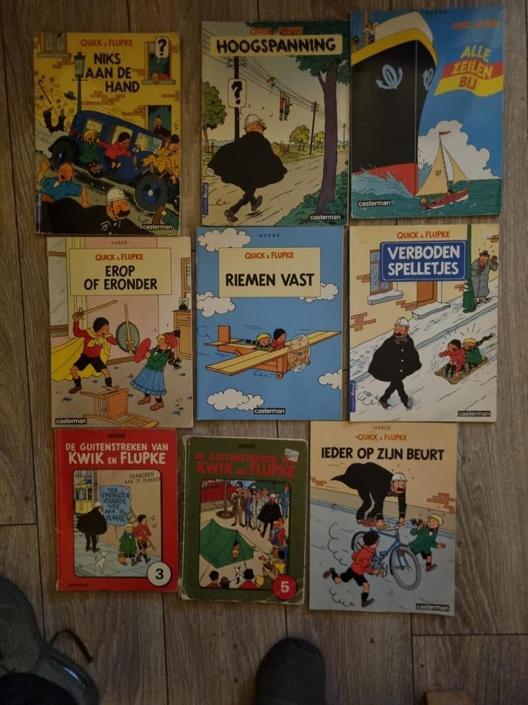 Quick & Flupke Stripboeken kwik wlen flupke 9 Delen, Ophalen of Verzenden