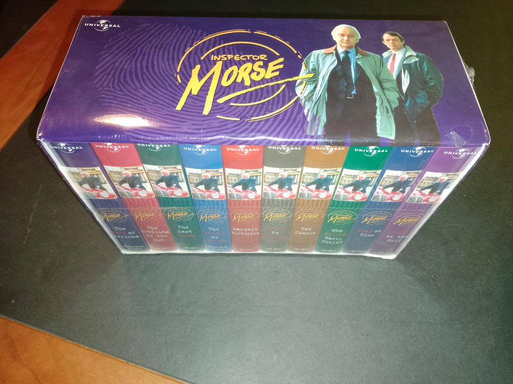 Complete VHS serie Inspector Morse, Cd's en Dvd's, VHS | Documentaire, Tv en Muziek, Vanaf 12 jaar, Ophalen, Nieuw in verpakking