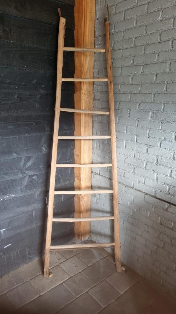 Antieke brocante ladder, Antiek en Kunst, Ophalen