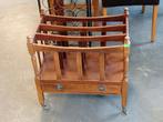 Antiek Engels tijdschriften rek, hout, canterbury, Ophalen
