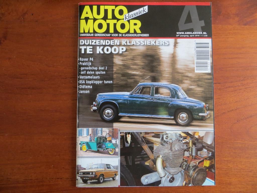 Auto Motor Klassiek 4 2010 Rover P4, Janson, Ostalgie, Ophalen of Verzenden, Nieuw, Overige merken
