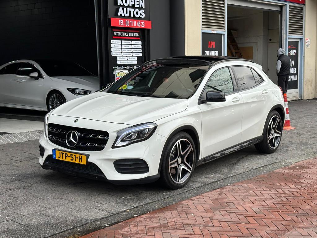 Mercedes-Benz GLA-klasse 220 d Prestige Aut Leer Navi Camera, Auto's, Mercedes-Benz, Euro 6, 4 cilinders, Wit, Bedrijf