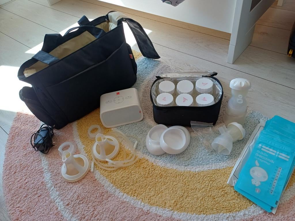 Horigen Dubbele Borstkolf met Massage Standen - Complete Set, Ophalen of Verzenden