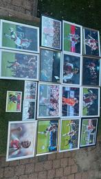 18 gesigneerde ingelijste foto’s ajax spelers(vroeger en nu), Ophalen of Verzenden, Zo goed als nieuw, Plaatje