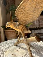 Vintage messing adelaar / roofvogel beeld, Verzamelen, Beelden en Beeldjes, Ophalen of Verzenden, Zo goed als nieuw, Dier