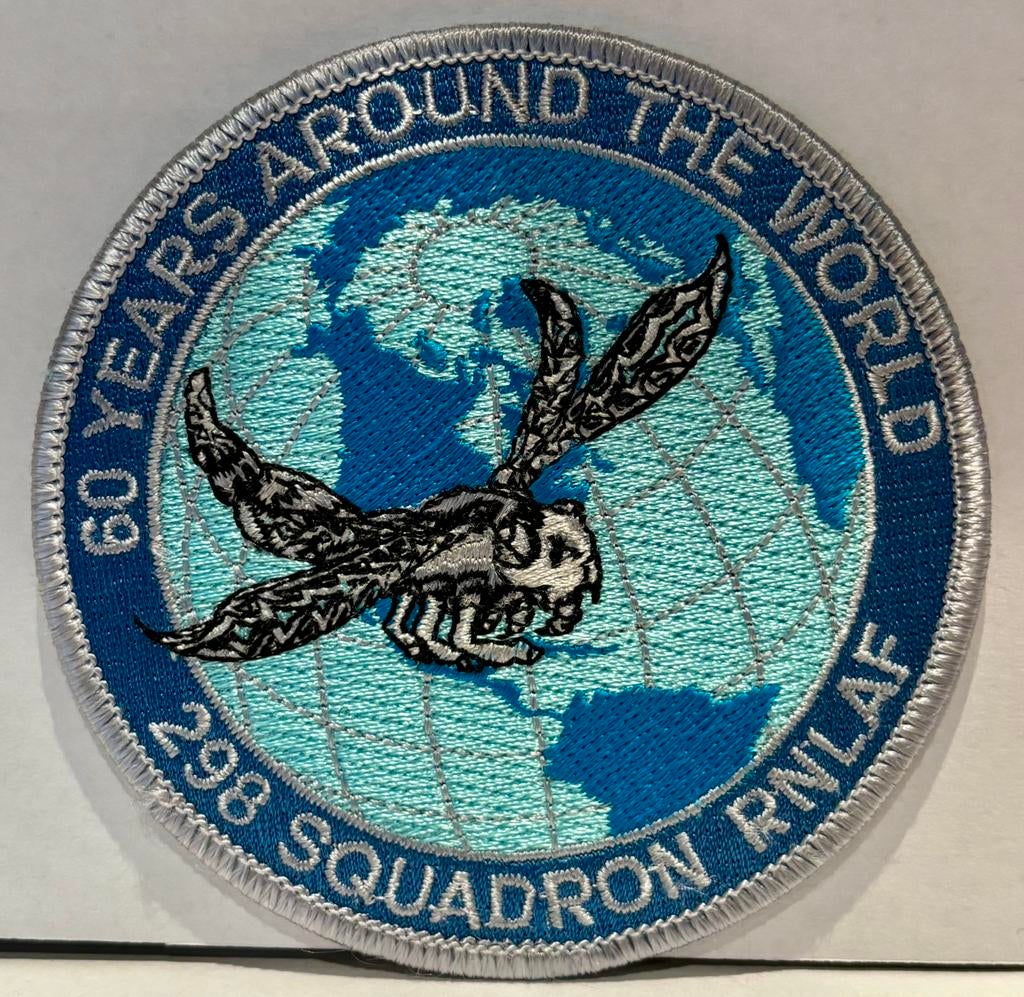 Patch 298 Squadron - 60 Years, Verzamelen, Ophalen of Verzenden, Luchtmacht, Nederland, Embleem of Badge