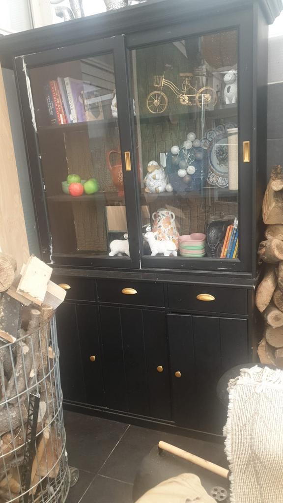 Vitrinekast, Zo goed als nieuw, 150 tot 200 cm, 25 tot 50 cm, 50 tot 100 cm