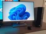 Compleet desktop hp en monitor Windows 11, Computers en Software, Ophalen of Verzenden, Zo goed als nieuw, SSD