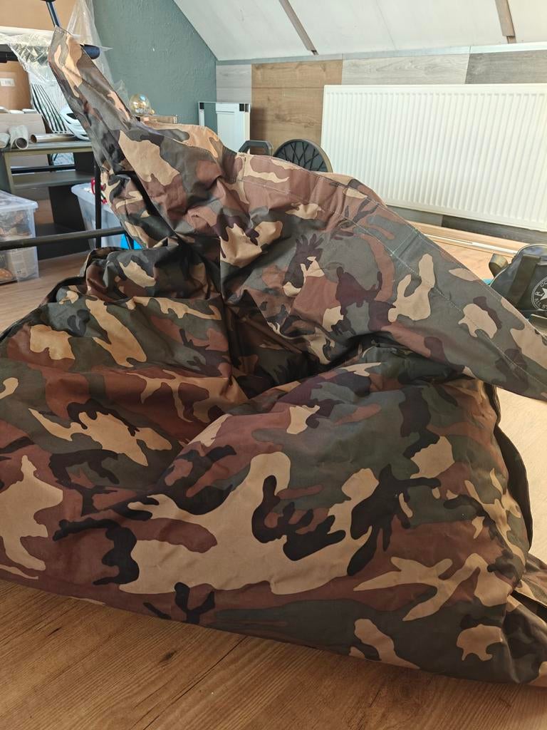 Zitzak camouflage print, Ophalen of Verzenden, Gebruikt, Overige kleuren, Zitzak