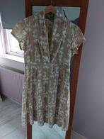 Sissy-Boy Jurk Beige/Wit met Print - Maat S, Beige, Sissy-Boy, Ophalen of Verzenden, Zo goed als nieuw